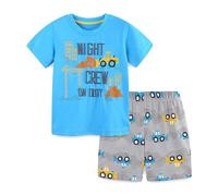 Genérico Pijamas Niños Manga Corta,Ropa Dormir Informal para Pijama de 2 Piezas con Botones Conjunto Suave Corta Conjuntos Ropa Clásicos Lounwear 1-6 Años