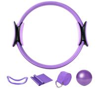 Generico Pilates Ring Yoga Ball Bands - Pilates Ring And Ball Set | 5x Portable Yoga Equipment, Stretching Belt Bands, Workout Equipment And Home Gym Accessories For Women