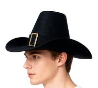 Genérico Pilgrim Hat - Thanksgiving Adjustable Outfits, Party Cosplay Black Top Hat, Hats for Men Women Teens, Adults, School, Plays, Cosplay Photoshoot, Parties, Fall Family Gatherings, Events