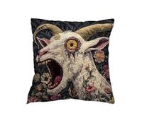 Genérico Pillow Covers - 18x18in Funny Screaming Goat Cushion Cover | Soft Durable Decorative Throw Pillowcase Washable Fabric Home Decor for Bedroom Couch Sofa Chair Bed Car Office Dorm