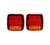 Genérico Piloto Posterior Luz Trasera Impermeable 20 LED 12V Lámpara Advertencia Duradera para Automóviles, Camiones, Remolques Caravanas Faros Traseros(2 pcs)