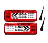 Genérico Piloto posterior Luz Trasera Para Camión Para Volvo FH Y FMX 500 (24 V) Luz De Marcha Atrás, Intermitente Y Freno Para Camión, Con Avisador Acústico Recambio faro trasero(1pair with plug)