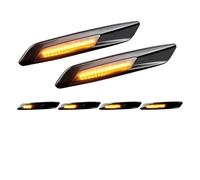 Genérico Pilotogiro 2Uds Intermitente Para 1 3 5 Serie LED Indicador Lateral Dinámico Luces Señal Giro Para F30 E90 E91 E92 E93 E46 E60 E61 F10 Estilo giroluces(1Pair Dynamic)