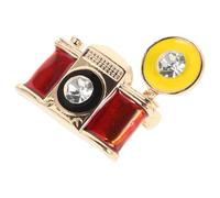 Genérico Pin de Aleación Diseño Vintage de Cámara para Mujeres Fotógrafas, Pin de Solapa Multifuncional Adecuado para Abrigo y Obsequio de Boda