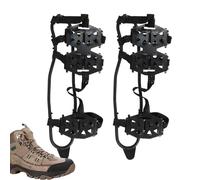 Genérico Pinchos Calzado - TPE Goma Suave | Crampones Botas Senderismo | Agarre Hielo Nieve | Antideslizantes 24 Púas para Superficies Resbalosas Barro Caminos y Viajes Seguros