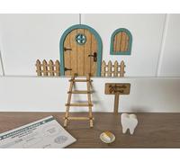 Genérico [ Pine & Kids ] Puerta de Ratoncito Pérez Roble Turquesa
