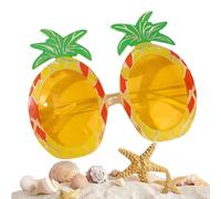 Genérico Pineapple Sunglasses Frame, Fashion Tropical Eyewear, 6.3in Cool Party Glasses, Uv Protection Lenses, Lightweight Fun Design for Summer Pool, Photo Booth, Road Trip, Birthday, Stage