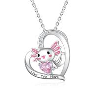 Genérico Pink Axolotl Necklace Zinc Alloy Fashionable Jewelry