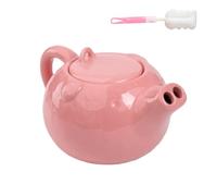 Genérico Pink Piglet Ceramic Teapot and Cup Set,Cartoon Funny Ceramics Pig Teapots,Creative Cute Pigs Teapot of The Pig's Nose Kettle Gifts for Friends and Family