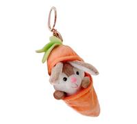 Generico Pink Rabbit Stuffed Animals - 12 cm / 4.72 inches Cotton + PVC | Easter Plush Rabbit Animal Keychain,Skin-Friendly Soft Doll Cute Ornament For Friends Family Colleagues Girls