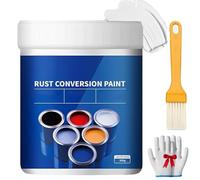 Genérico Pintura convertidora de óxido resistente a la intemperie para metal, pintura de conversión de óxido 4 en 1 para metal,pintura industrial antioxidante a base de agua (Blanco)