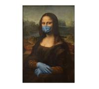Genérico Pintura De Mona Lisa Para Pared, Lienzo Para Baño, 11,81x15,75 Pulgadas, Cuadro De Pintura Clásica De Mona Lisa | Póster De Baño Divertido Vintage Para Sala De Estar Y Hotel