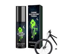 Genérico Pintura en aerosol reflectante - Spray de ropa de ciclismo nocturno al aire libre | Pintura de tela luminosa de larga duración |, solo visible en la oscuridad | Ideal para arte, artesanía