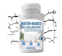 Genérico Pintura interior blanca,Cubierta De Rodillo De Pintura Blanca A Base De Agua - Para Paredes A Base De Agua | Para Baño, Salón, Rodapiés, Muebles, Cocina, Pasillo, Armarios y