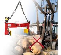 Genérico Pinzas de elevación de Piedra de Alta Resistencia, Elevador de Tijera Ajustable para Transportar Bloques de hormigón, láminas de Pizarra y bordillos, Alfombrilla Antideslizante, Abertura de