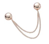Genérico Pinzas magnéticas ropa | Metálicas con cadena | para dobladillo | Sujetador sin alfiler con botón - ajusta cintura pantalón, hijab, mangas, piernas, borde