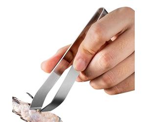 Genérico Pinzas para Espinas De Pescado De Acero Inoxidable: Herramienta para Quitar Espinas De Pescado, para Quitar Huesos Y Escamas, Diseño De Plana E Inclinada | Herramienta De Espina De PE
