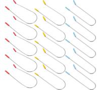 Genérico Pinzas para Rulos de Pelo Eléctricos 24 Piezas Kit de Permanente Clips de Acero Inoxidable, Tamaños 3.2 Cm, 2.54 Cm y 1.9 Cm, Soportes para Rodillos Calientes, Accesorios