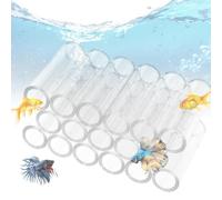Genérico Pipas De Camarones | Tubo de cría de alimentador de camarones de Pescado Transparente acrílico,Acuario Fish Tank Pipe Shelter Tube Fish Tank Shelter Decoraciones para fomentar el desove