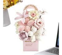 Genérico Pipe Cleaner Flower Kit - Twisting Stick, Craft Bundle for Bouquet Making, DIY Project with Bendable Design, Creative Supplies, Craft Set for Mother's Day and School Wedding