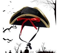 Genérico Pirate Hat Dademy Kids - Amplio Rango De Aplicaciones, Techo De Sombrero De Copa Pirata Halloween | Tapricen Ligero Y Moderno Para Vestuario Pirata De Halloween Cosplay Dances De Vacaciones