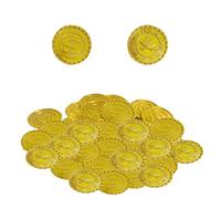 Genérico Pirate Toys | 100Pcs Kids | Metal Colored Fake Coin Toys Buried for Kids Game, Children