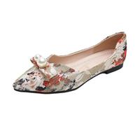 Genérico Pisas de Ballet Elegantes del Dedo del pie Puntiagudo, cómodos Zapatos de Bailarina para Caminar para Mujeres, Elegantes Pisos deslizantes