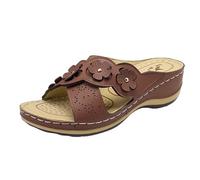 Genérico Piscina Pantuflas Sandalias Cós De Verano para Mujer 2026 Pantuflas Bohemias Antideslizantes De Punta Abierta Sandaliascon Tira En T Elegantes Senderismo Oferta Primavera Verano