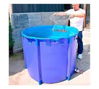 Genérico Piscina Plegable de Lona para Exteriores: Piscina Grande elevada para niños, Ideal para estanques de Carpas koi, acuaponía y riego agrícola.