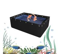 Genérico Piscina portátil de Lona de PVC con válvula de Drenaje - Tanque de Almacenamiento Temporal Duradero de 0,5 mm para Peces koi, Tortugas y Peces de Agua Salada - Piscina de Almacenamiento de a