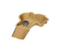 Genérico Piscina Tortuga Terrestre Alimentador, Plato de agua Cuenca para Tortuga de Piscina con Rampa, Cuenco de agua para Reptiles con Escalera, Cuenca de Ducha para Terraza