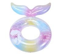 Generico Piscina Tube - Iridescent Water Toys | Anillo de natación con diseño de cola de pez, para el parque acuático, playa, fiesta, vacaciones, al aire libre, Backyard River Lake Summer inflable