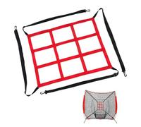 Genérico Pitching Target Net - Polyester, 9 Hole Grid Softball Batting Practice Washable Durable | Adjustable Accuracy Training Equipment, Baseball Hitting Net For Gym, Home, Park, School