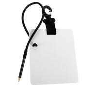 Genérico Pizarra de Escritura Subacuática con Clip, Tablero Plástico Ligero Tamaño Compacto, Cuaderno para Buceo y Comunicación Agua, Accesorio Práctico para Actividades de Buceo y Piscina