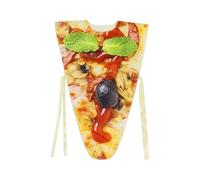 Genérico Pizza Costume, Soft Party Poncho Outfit, Funny Food Cosplay Dress Up, Lightweight Wearable Costumes, Unisex Adult Apparel, Couples Festival And Event Role Play Costume