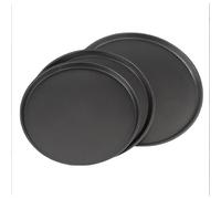 Genérico Pizza Tray | 1 Set Stainless Steel Dinner Plates Pizzaa Baking Pan | Oven Healthy Durable Freezer & Dishwasher Safe for Pie Cake Cookie Home Kitchen Outdoor Barbecue Picnic
