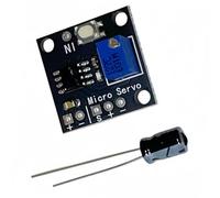 Genérico Placa controladora del módulo de servomotor controlado por precisión SG90 para robótica educativa y proyectos PCB Diseño Automatización Controlador de proyectos