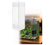 Genérico Placa de Filtro para Acuario de 5 mm, Protector de Bomba con Ventosas Ajustables, Separador de Esquina para Arena, Grava y Plantas(Clear,27x13x90cm)