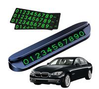 Genérico Placa de número de teléfono de Aparcamiento,Mini matrícula de Coche ocultable | Mini Placa de estacionamiento Temporal para Coche, Luminosa Estable para teléfono de para SUV, escrit