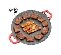 Generico Placa eléctrica | Sartén eléctrica y placa para parrilla - Parrilla para barbacoa al aire libre - Para cocina, casa, camping, restaurante, barbacoa interior y picnic al aire libre
