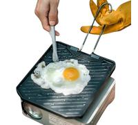 Generico Placa para parrilla de cocina, de cocina, antiadherente, con mango antideslizante, placa para cocinar en fogones, apta para interior y exterior, apartamento, camping, RV, jardín, barbacoa