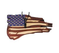 Genérico Placas europeas Charco americano, cráneo de ciervo de madera - Skull Hooker Display Rack Flag Dec decoración - Pantalla del cráneo y kit de montaje para la mesa de pared Pantalla