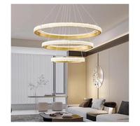 Genérico Plafon techo, Lámpara colgante de decoración dormitorio nórdico, luces LED for habitación, iluminación araña interior, lámparas techo for sala estar(APP with RC Dimmable,3 ring 40 60 80cm)