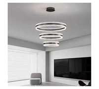 Genérico Plafon techo, Lámparas de techo modernas for dormitorio, candelabros LED, decorativos for sala estar, lámparas colgantes, iluminación interior(Cold White,3 ring 40 60 80cm)