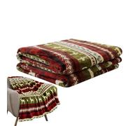 Genérico Plaid de Noël - Couverture en Polaire Chaude, Décorations Festives, Douce et Confortable Pour Lit et Canapé | Couverture Noël Pour Salon Chambre Bureau Dortoir Appartement Vacances