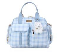 Genérico Plaid Diaper Bag | Stylish Tote With Handle For Travel And Nursery