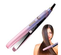 Genérico Plancha de 2 en 1 | Plancha Plana Ajustable para Cabello húy seco | Herramientas para el Cabello para Calentar uniformemente para Crear Peinados con Flequillo y Cabello Rizado Liso