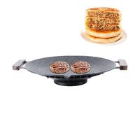 Genérico Plancha Para Cocinas - Sartén De Camping Con Asas - Plancha Antiviento Para Freír Saltear Cocina Exterior E Interior