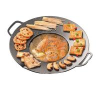 Genérico Plancha Utensilio De Cocina Para Freír Bandeja Parrilla Aleación Aluminio Con Asas Interior Exterior Camping Barbacoa Comidas Picnic Rápidas Patio