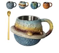 Genérico Planet Mug, Novelty Aesthetic Planetary Collection Coffee Mug, Versatile Astronaut Space Embossed Beverage Mugs for Tea,Milk,Juice, Beer,Or Wine
